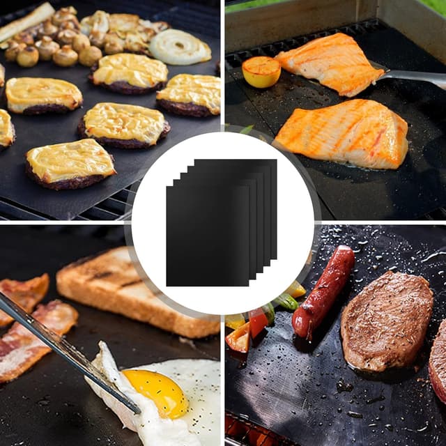 Thumbnail 2 de Tappetini barbecue 40 x 33 cm riutilizzabili 5 pezzi