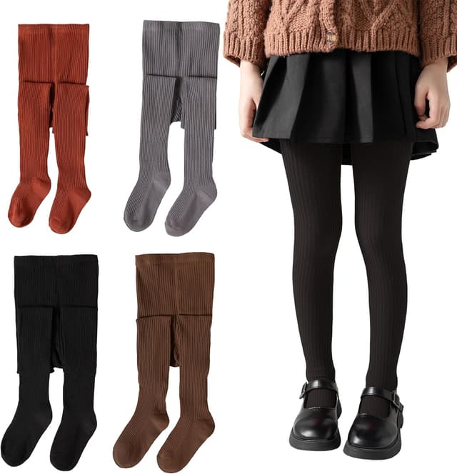 Thumbnail 6 de Knitted Girls Leggings 2 Pack for Little Girls