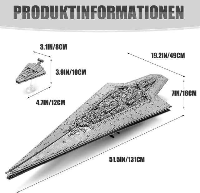 Thumbnail 3 de SHHFWU 13134 Sternenzerstörer Technik Modell