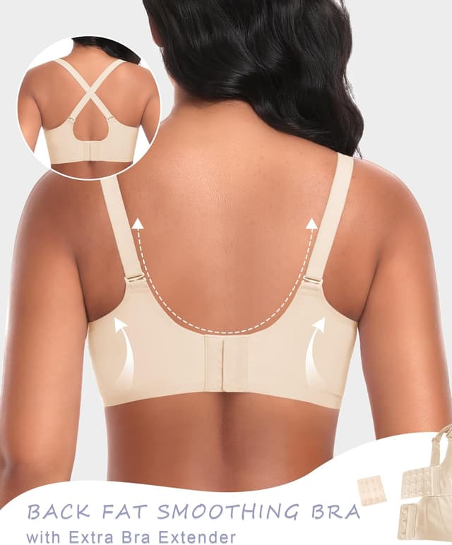 Detalle 2 de Ganado seamless non-wired push up bra with wireless support and extra extender