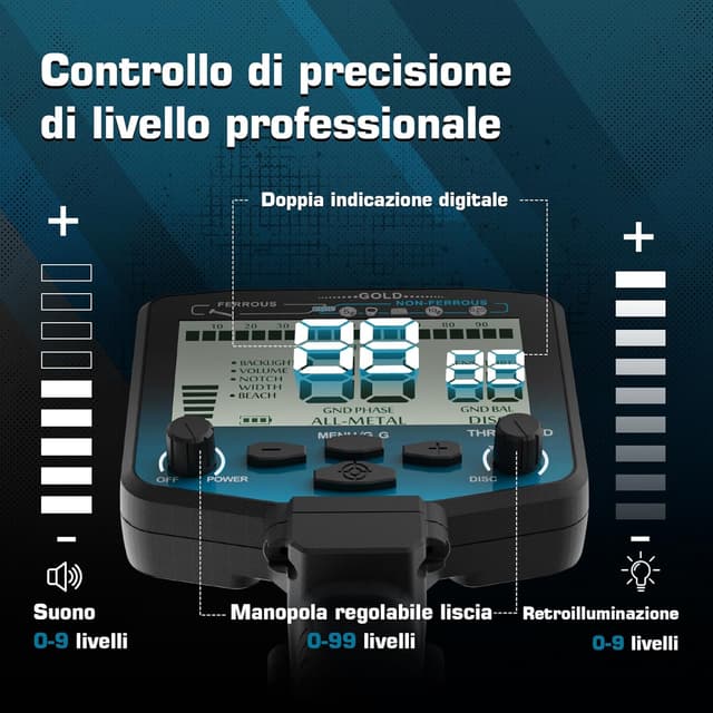 Thumbnail 3 de DR.ÖTEK Metal Detector 12" per ricerca