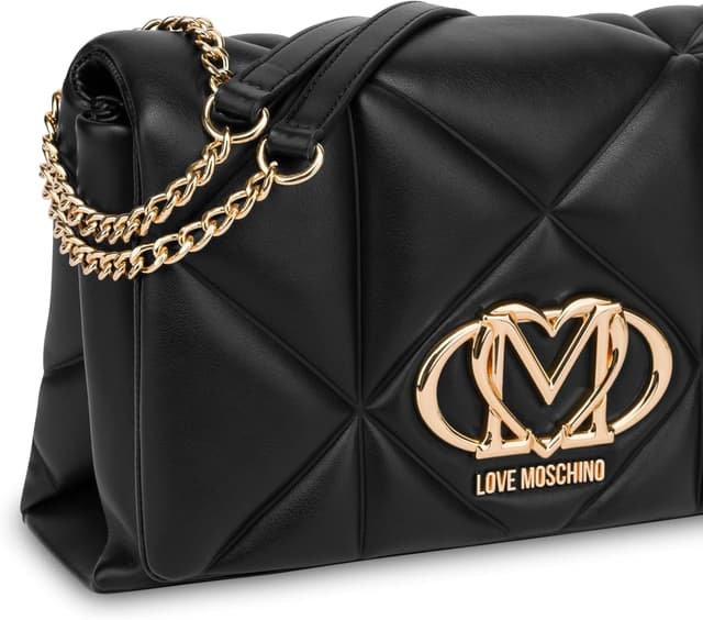 Detalle de Love Moschino borse PU embossed colore nero