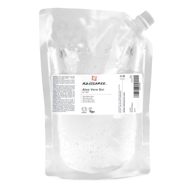 Detalle de Naissance Aloe Vera Gel (Nr. 707) Nachfüllpack – 870 g, rein natürlich, vegan