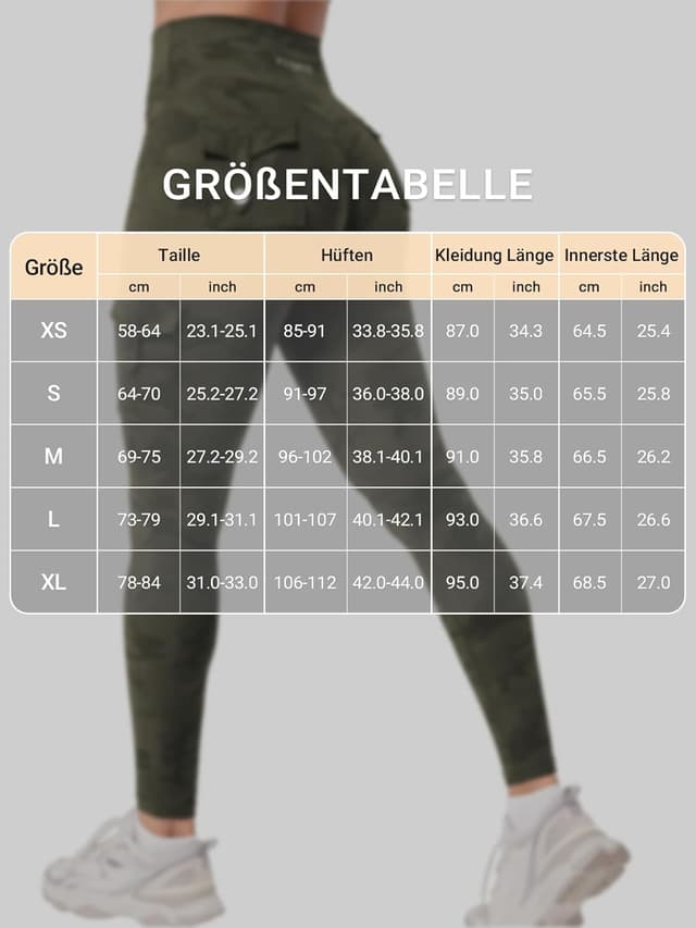 Thumbnail 5 de YEOREO CoreFlex Sport Leggings Damen 25" 🧘♀