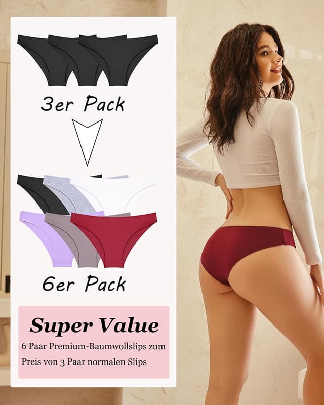 Thumbnail 3 de All Of Me Pack 6 bragas de algodón