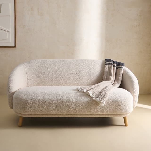 Detalle de El Corte Inglés - Sofá Alba 2 plazas en bouclé 🛋