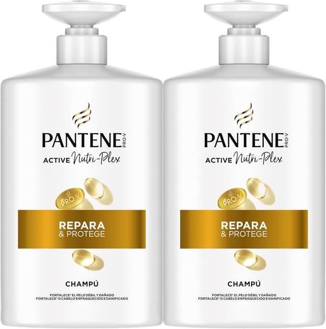 Detalle de Pantene Pro-V Repara y Protege Champú 2x1000ML 🧴 Cuida tu cabello
