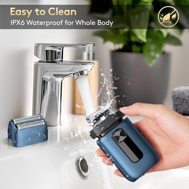 Detalle 2 de Brightup Foil Shaver for Men with Pop Up Trimmer, USB‑C Rechargeable and Waterproof