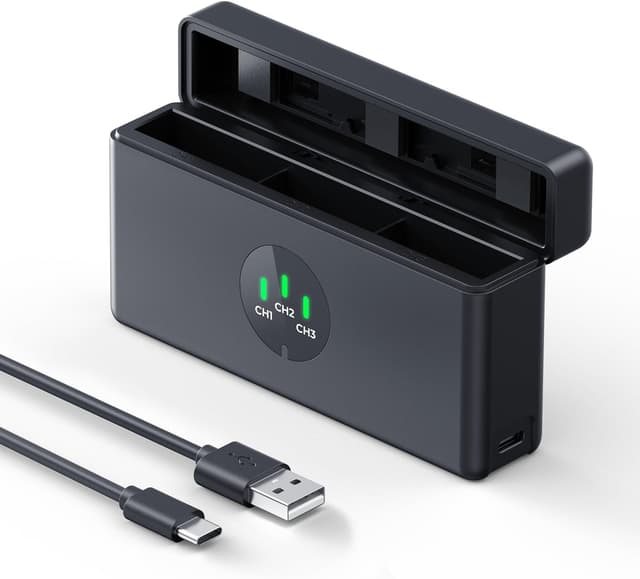 Imagen de K&F CONCEPT OSMO 360 Caricabatterie 3 slot en OfertitasTOP