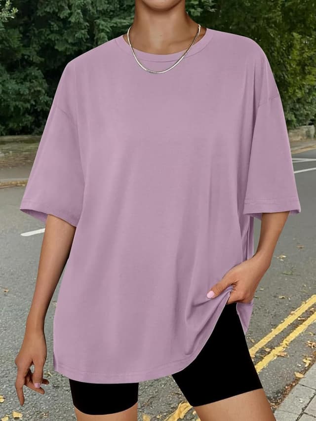 Thumbnail 6 de LILLUSORY Oversized T-Shirts for Women (UK) – short sleeve tunic style casual tops