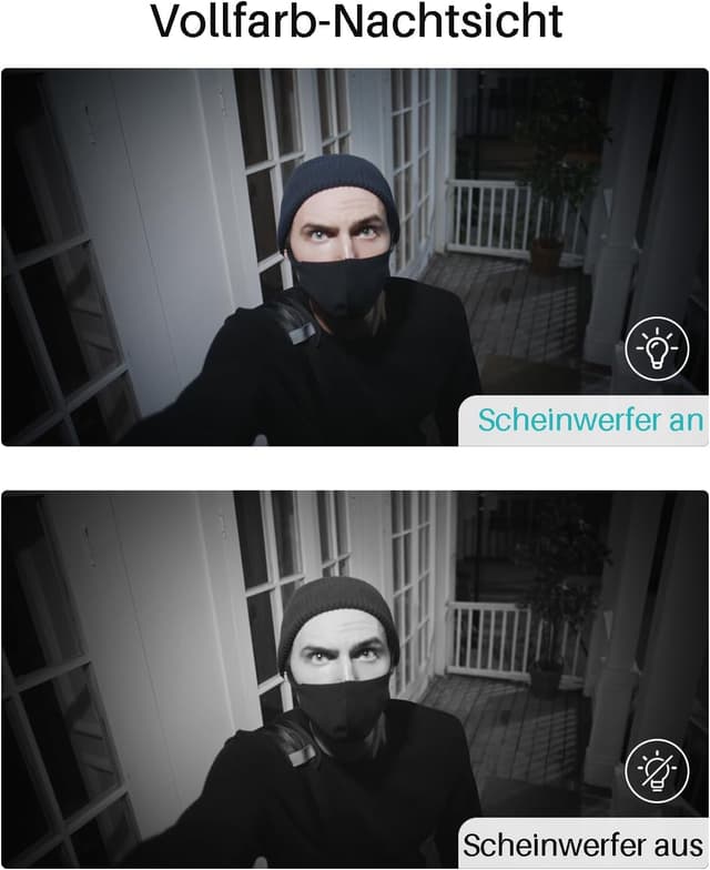 Thumbnail 5 de WUUK Überwachungskamera Außen Akku