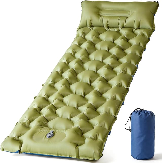 Detalle de DoXtreme selbstaufblasende Isomatte Luftmatratze 2-in-1 (195x66x10 cm) für Camping, Wandern & Reise