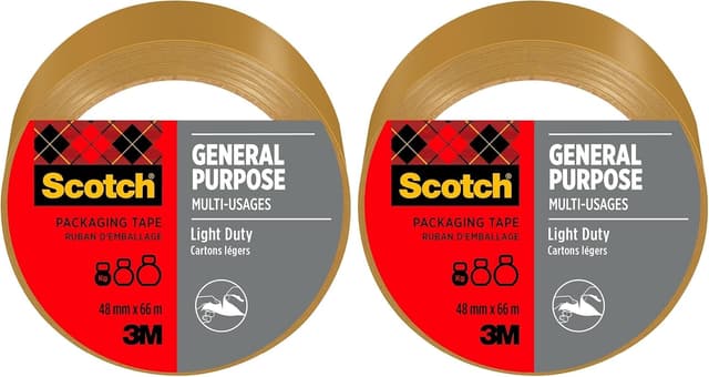 Detalle de Scotch ruban adhésif multi-usages transparent 48 mm x 66 m (1 rouleau) — pour emballage et stockage