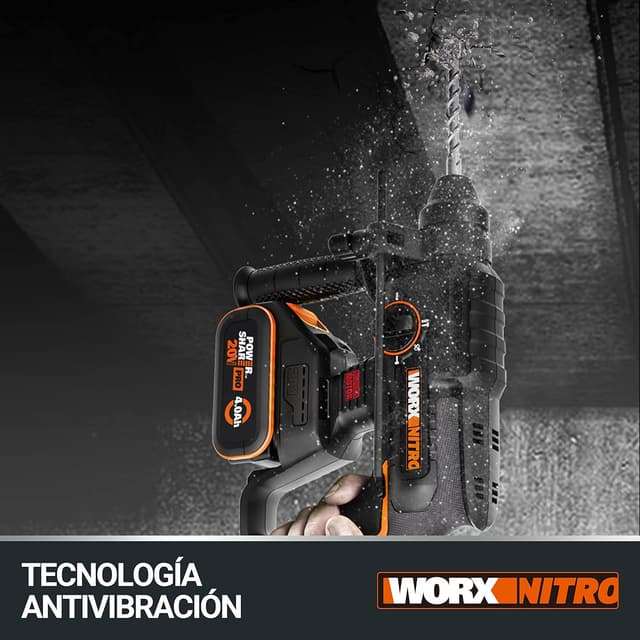 Thumbnail 3 de WORX WX381 Martillo 20V Máx. 💥 - Ligero y potente