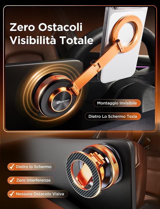 Thumbnail 6 de MSXTTLY Vmag S3 porta cellulare auto arancione