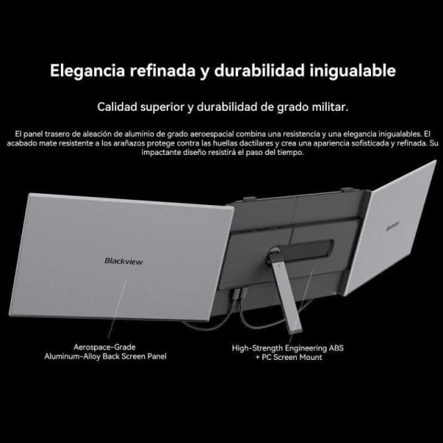 Detalle 2 de Blackview DCM8 monitor portátil de 15,3" Full HD 60 Hz con Dual USB-C y carga inversa de 100 W