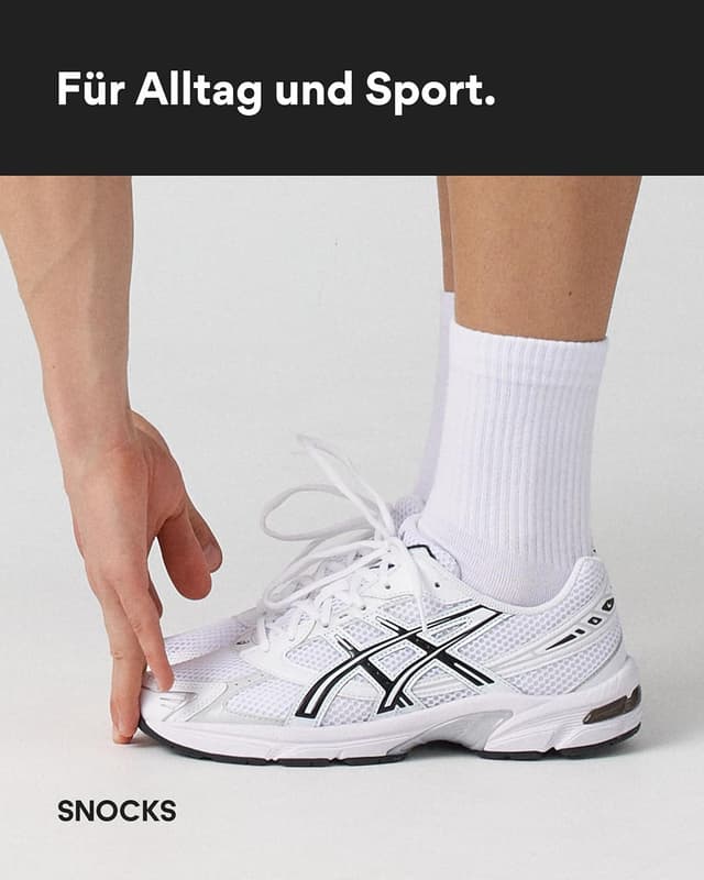 Detalle de Snocks Tennissocken aus Bio-Baumwolle im 2–4er Pack (Herren & Damen), Gr. 35–50