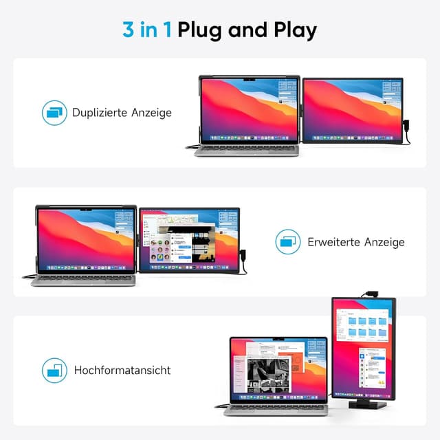 Thumbnail 4 de Dopesplay Laptop Monitor Erweiterung 14 Zoll