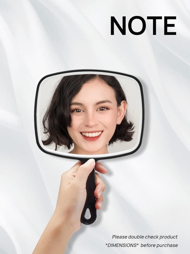 Detalle 2 de Handspiegel Quadratisch 16 x 13,5 cm