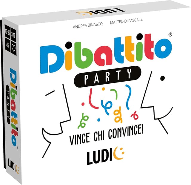 Detalle de Ludic “Dibattito Party” Vince chi convince! Il party game del Debate IT59742 (per 3–10 giocatori), Made in Italy