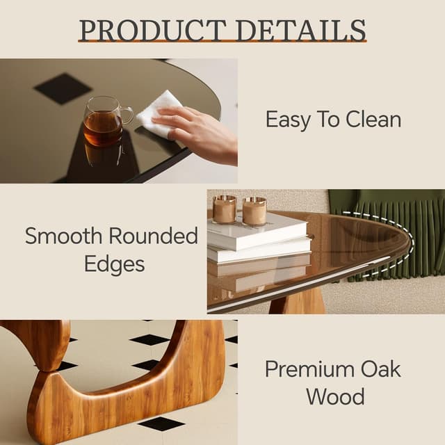 Thumbnail 5 de CAJCA Coffee Table Glass Top 42