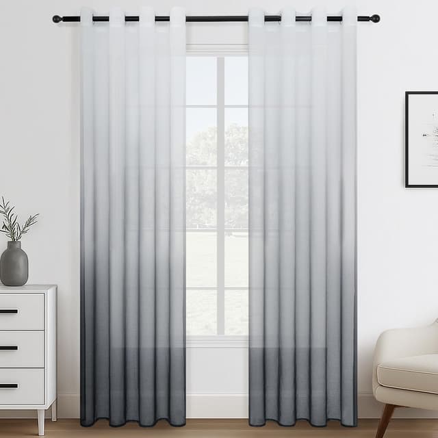 Detalle de Tenda grigia trasparente 140x260 Topfinel