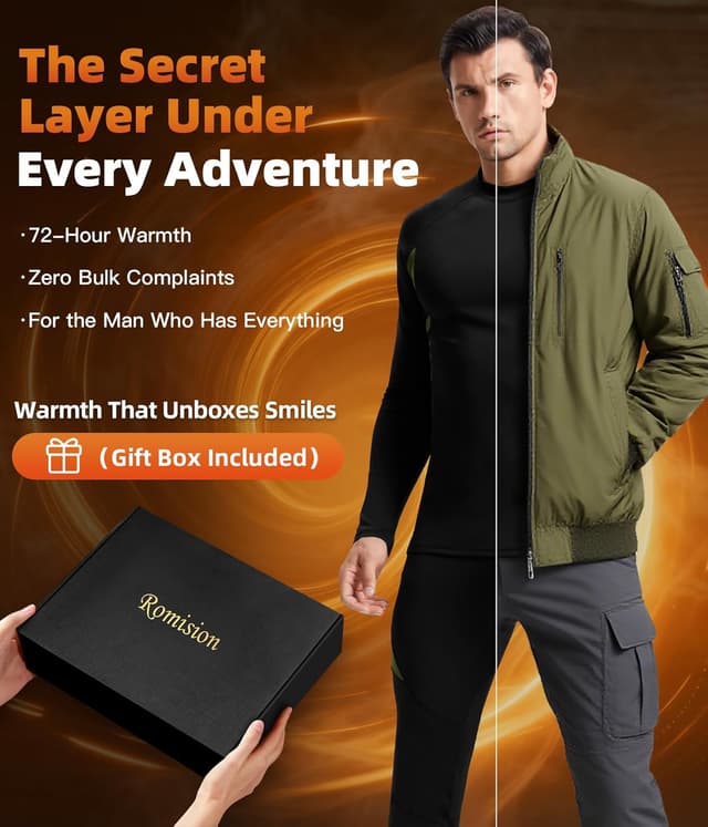 Thumbnail 3 de romision 2 Pack Thermal Underwear Base Layer Set