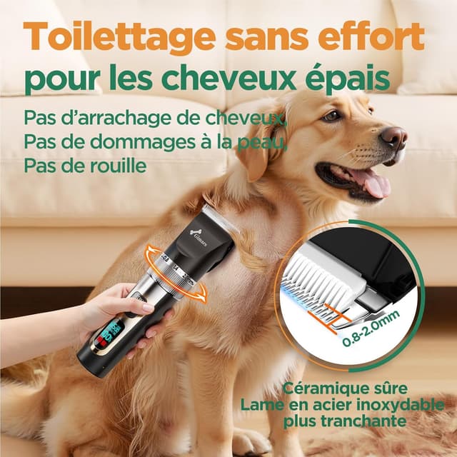 Thumbnail 4 de Gimars 4 en 1 Tondeuse Pour Chien Sans Fil