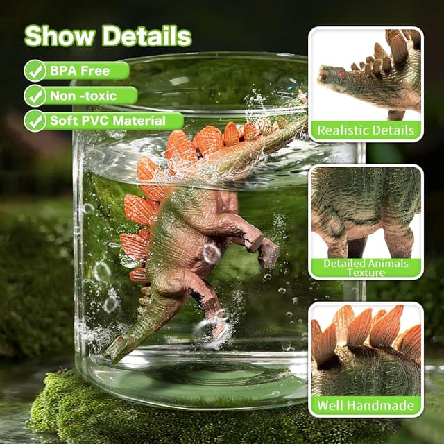 Thumbnail 2 de RISUNTOY 45-piece Dinosaur Toys 🦖