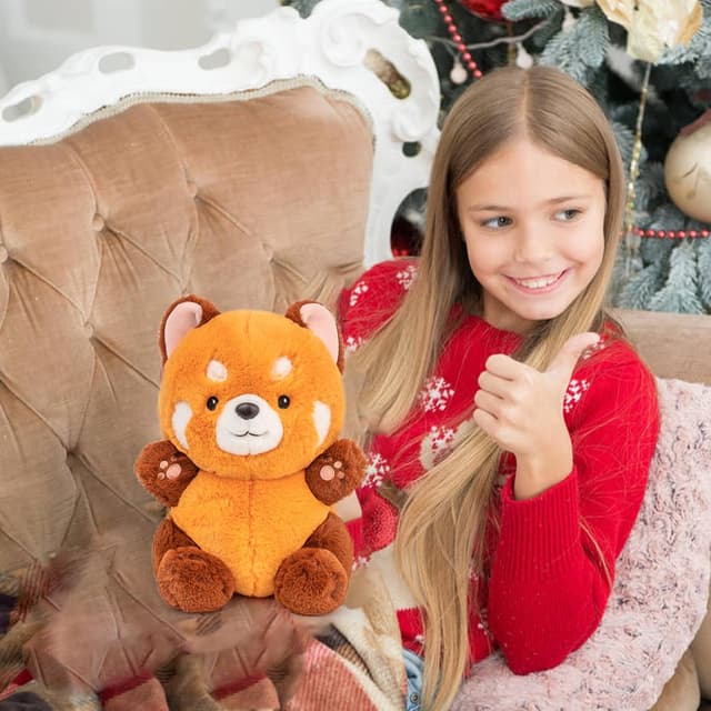 Detalle de Red panda plush 9 inch stuffed toy
