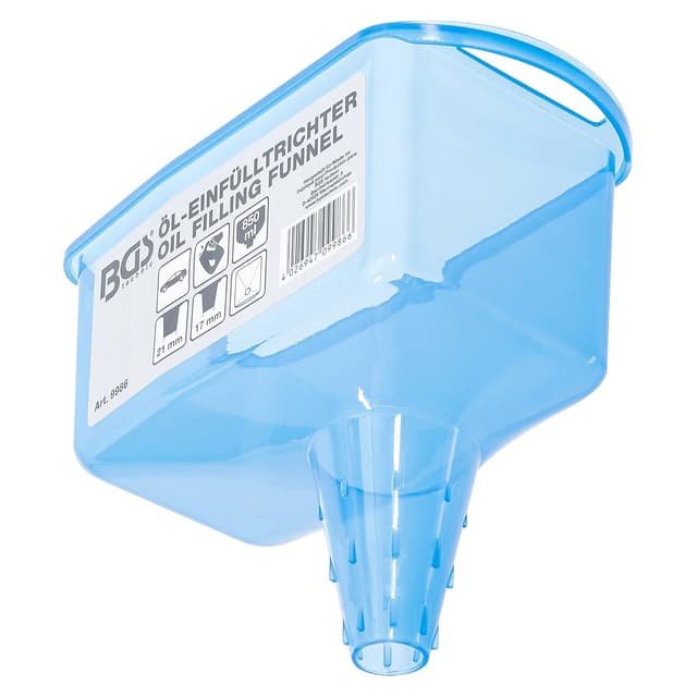 Detalle 1 de BGS 9986 Öl-Einfülltrichter mit 850-ml-Reservoir (PP) – Stutzen 27/23 mm