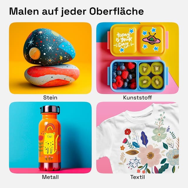 Detalle de ARTISTRO Acrylstifte 24 Farben – Doppelspitze 🎨