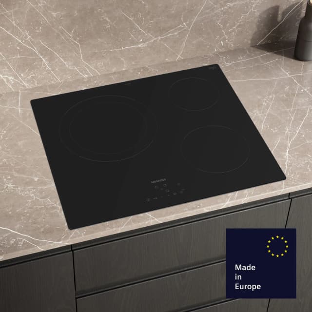 Detalle de Siemens ET61RBKB8E vitrocerámica inducción 3 zonas