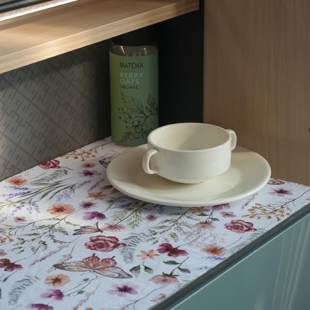 Thumbnail 5 de Floral Shelf and Drawer Liner 12in x 20ft