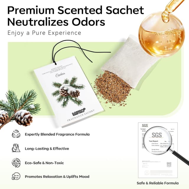 Thumbnail 4 de MYARO 12-Pack Cedar Sachets