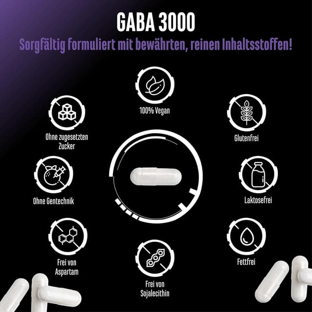 Detalle 2 de GABA 3000-400 Kapseln 3000 mg Tagesportion