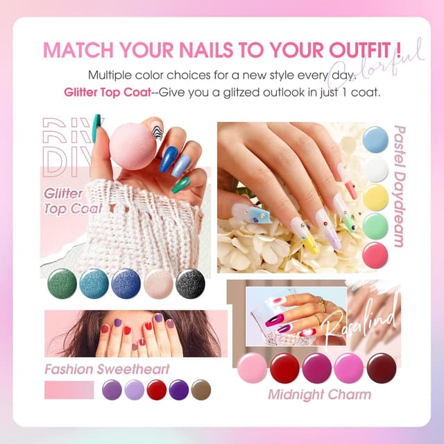 Detalle 2 de ROSALIND 30pcs Gel Nail Set ๐จ