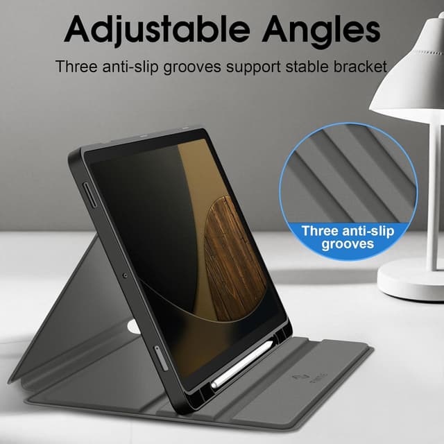 Detalle 2 de FINTIE coque multipositions pour Samsung Galaxy Tab S10 Lite 10,9 et Tab S10 FE/S9 FE (10,9”/11”) avec porte-stylet, gris foncé