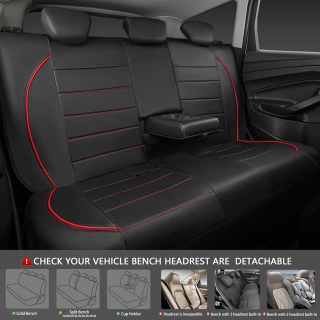Thumbnail 4 de CAR PASS Leather Back Seat Cover waterproof bench 95%
