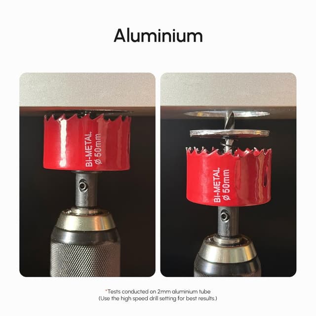 Detalle de DURI bi-metal hole saw set, 20mm-100mm