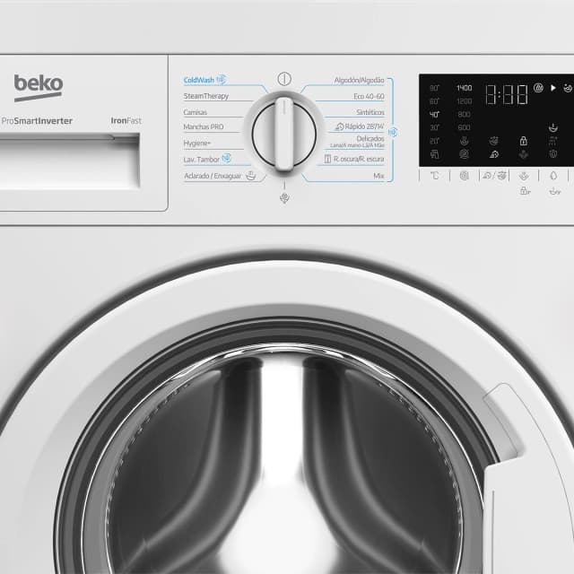 Detalle 2 de Beko EnergySpin B3WBT49435WB lavadora integrable reacondicionada (9 kg, 1400 rpm)