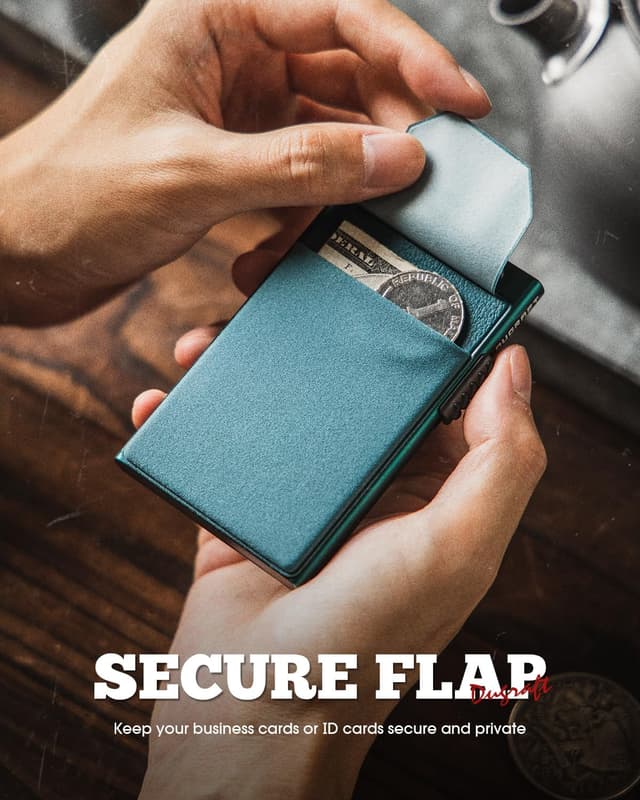 Thumbnail 2 de DUGRAFT Pop-Up RFID Card Wallet Emerald