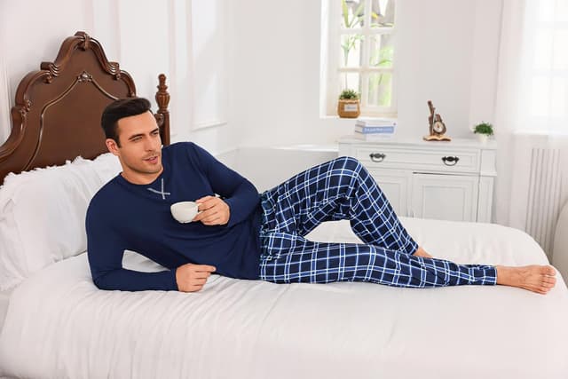 Thumbnail 4 de Demegimi Pijama Hombre Invierno Manga Larga