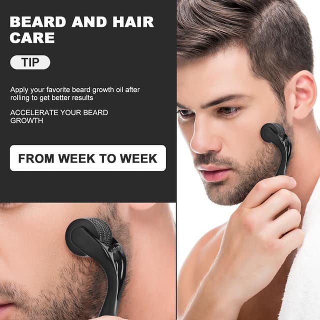 Detalle de LOPHE Derma Roller 2,5 mm (rouleau à micro-aiguilles) pour visage, corps et yeux