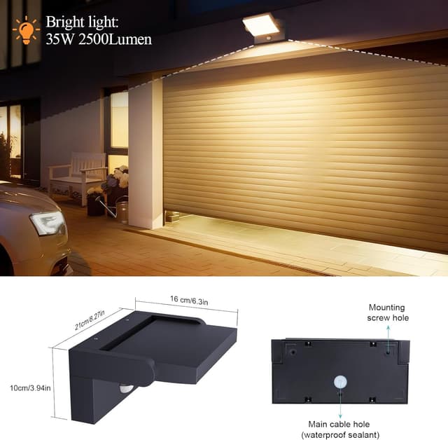 Thumbnail 5 de Klighten 35W Applique murale orientable 2500 lm, 3000K