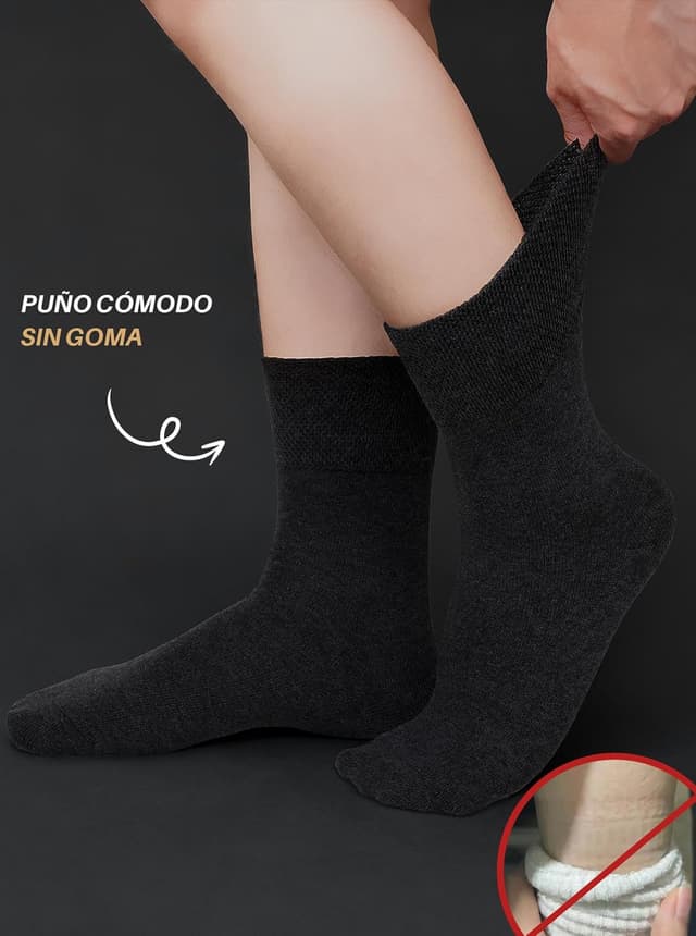 Thumbnail 4 de ZFSOCK Calcetines Hombre Algodón Vestir 5 Pares