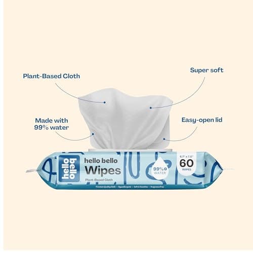Thumbnail 1 de Hello Bello Extra Gentle Unscented Baby Wipes 540 count 🧻
