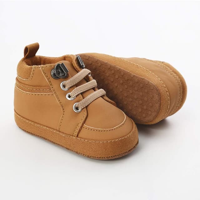 Detalle de RVROVIC Baby First Walkers Anti-Slip Sneakers & Soft Ankle Boots