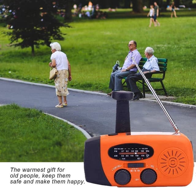 Detalle 2 de SOLARBABY Wind Up Solar Radio – AM/FM emergency solar weather radio with hand crank