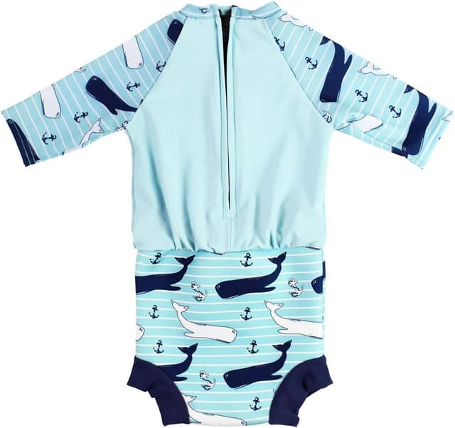 Detalle 2 de Splash About Happy Nappy Sunsuit with built-in nappy and UPF50+ sun protection